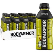 BODYARMOR Pineapple Coconut Electrolyte Sports Drink Bottles, 16 fl oz, 12 Pack
