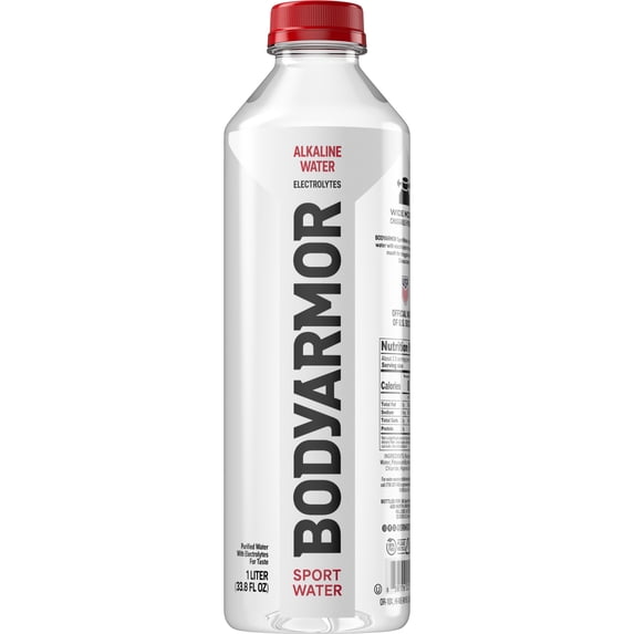 BODYARMOR SportWater Electrolyte Sports Drink Bottle, 1 Liter
