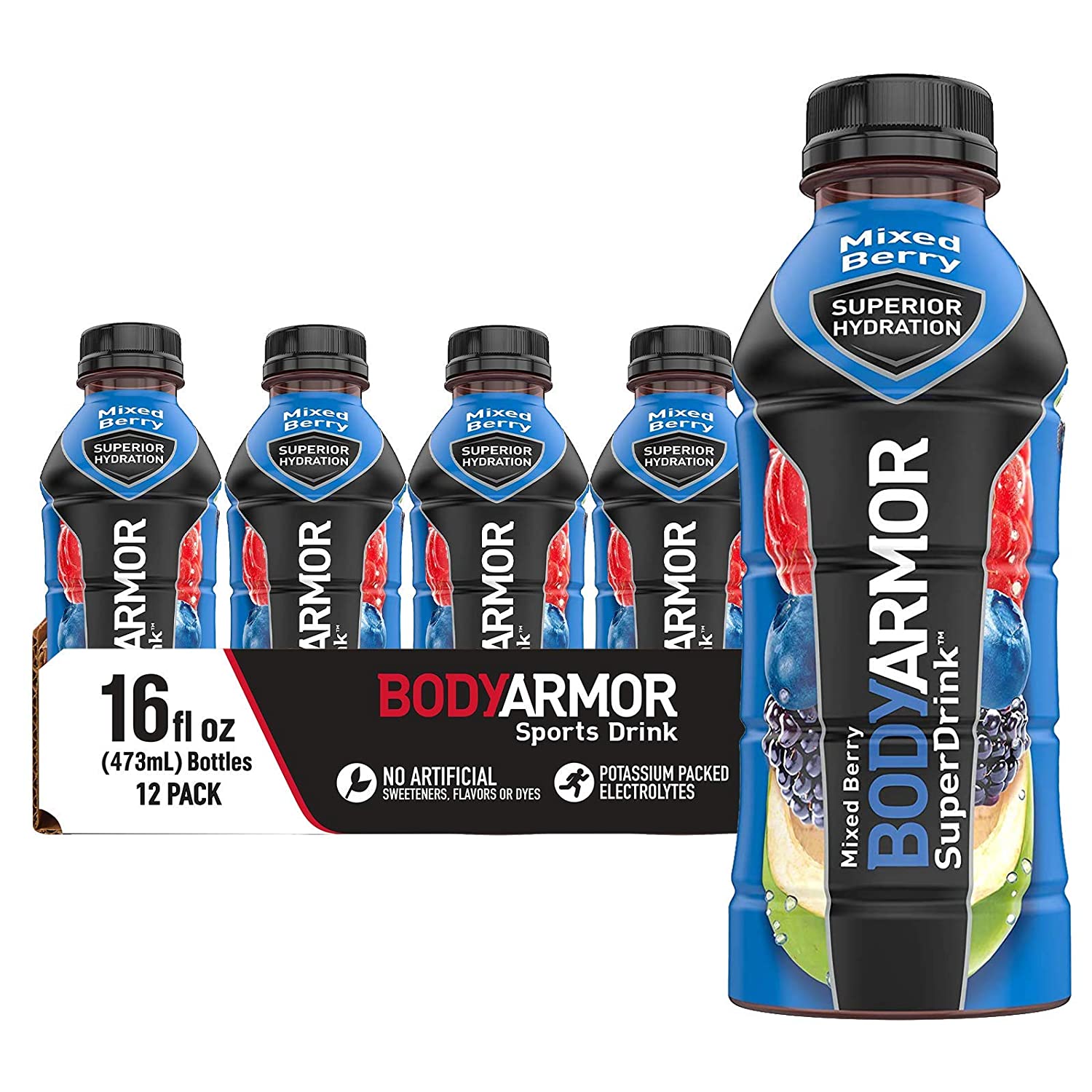 BODYARMOR Sports Drink Sports Beverage, Mixed Berry, Natural Flavors