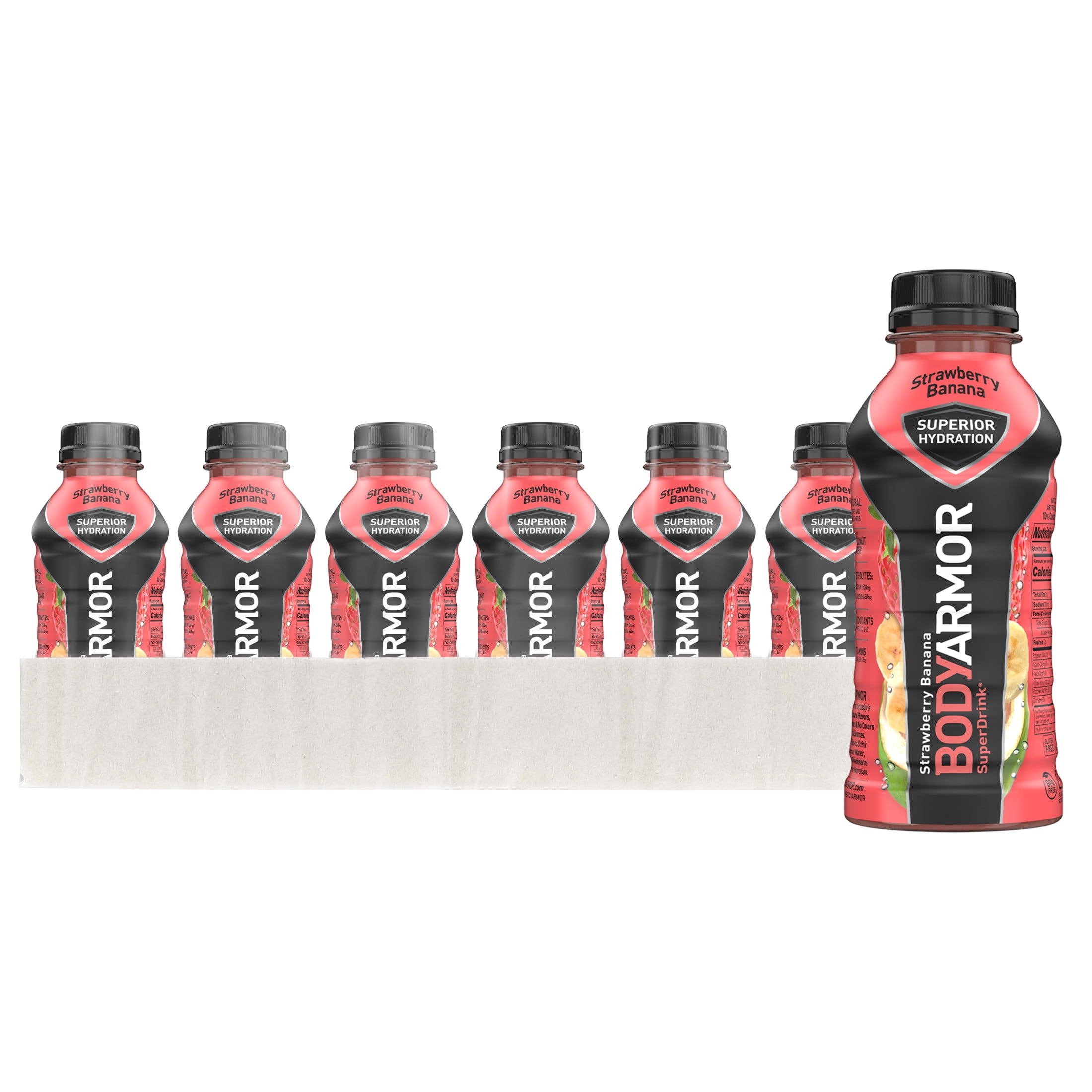 BODYARMOR Sports Drink Strawberry Banana, 12 fl oz, 18 Pack