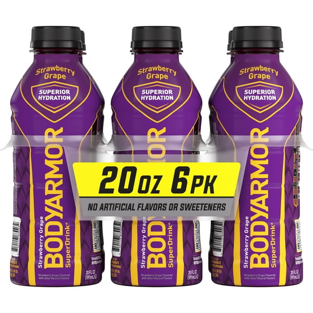 BODYARMOR Sports Drink Strawberry Grape, Coconut Water Hydration