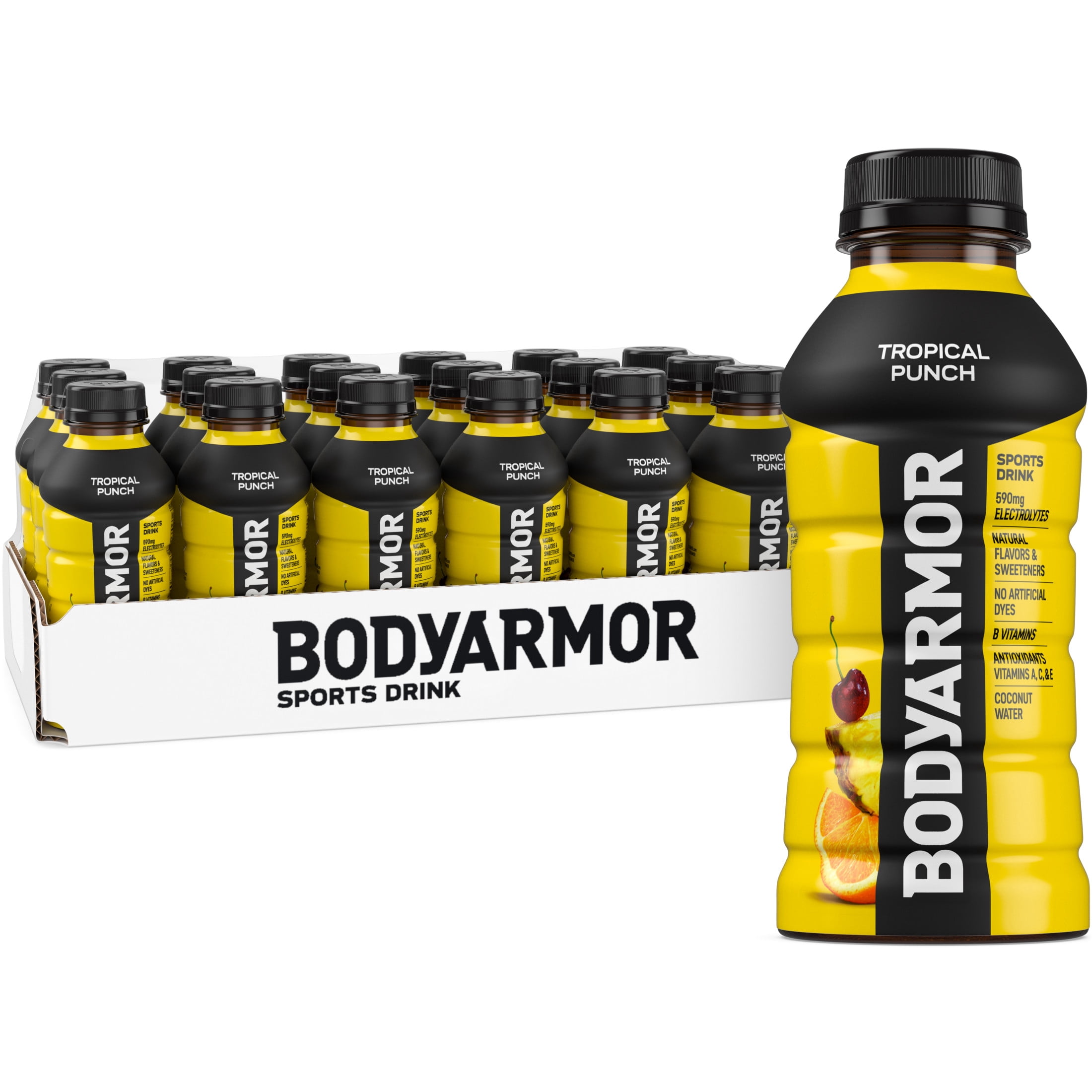 BODYARMOR Sports Drink Tropical Punch, 12 fl oz, 18 Pack