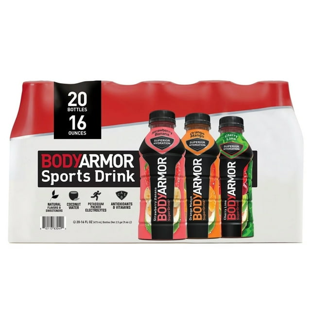 BODYARMOR Sports Drink Variety Pack 16 Fluid Ounce (20 Pack)