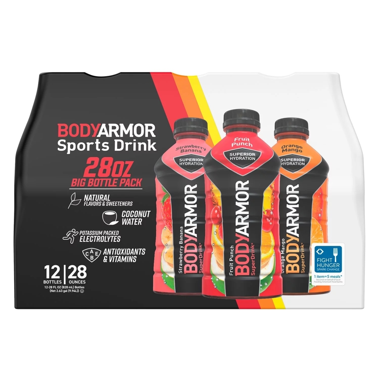 BODYARMOR Sports Drink Variety Pack, 28 Fluid Ounce (Pack of 12)