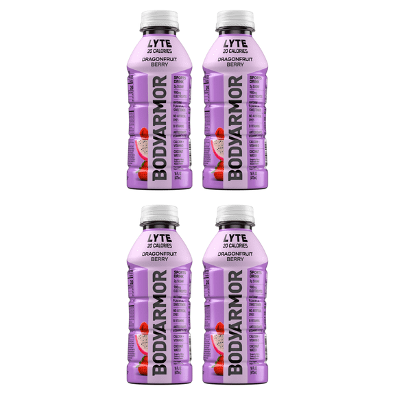 BODYARMOR SuperDrink Fruit Punch Electrolyte Beverage, 16 fl oz, (Pack of 4)
