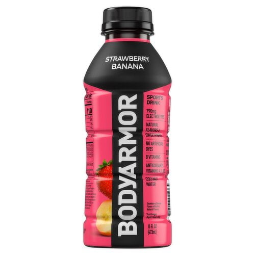 BODYARMOR SuperDrink Sports Drink Strawberry Banana - 16 Fl. Oz.