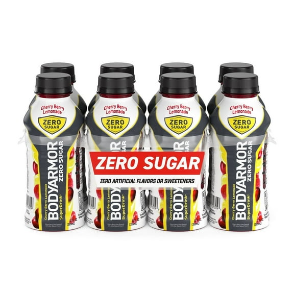 BODYARMOR ZERO Cherry Berry Lemonade - 8pk/12 fl oz Bottles - Pack of 2