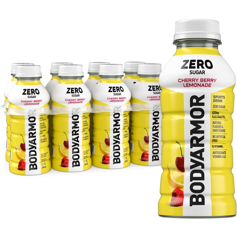 BODYARMOR Zero Sugar Cherry Berry Lemonade Sports Drink, 12 fl oz