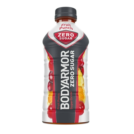 BODYARMOR Zero Sugar Fruit Punch Bottle, 28 fl oz