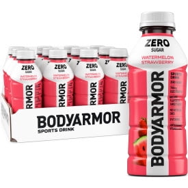BODYARMOR Zero Sugar Watermelon Strawberry Sports Drink, 16 fl oz Bottles, 12 Pack