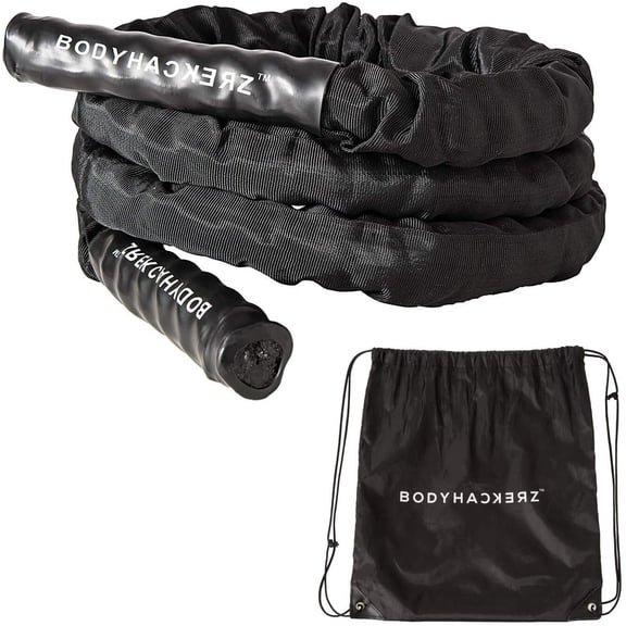 BODYHACKERZ Heavy Battle Jump Rope 5.5lb | Weighted Jump Rope (NEW)