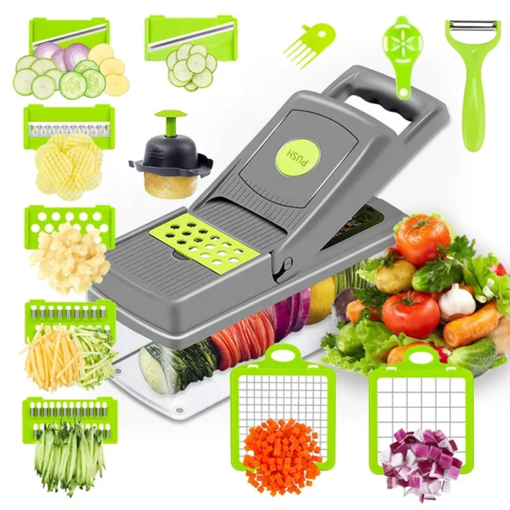 BODYLL Vegetable Chopper Dicer Onion Slicer Multifunction 14 in 1