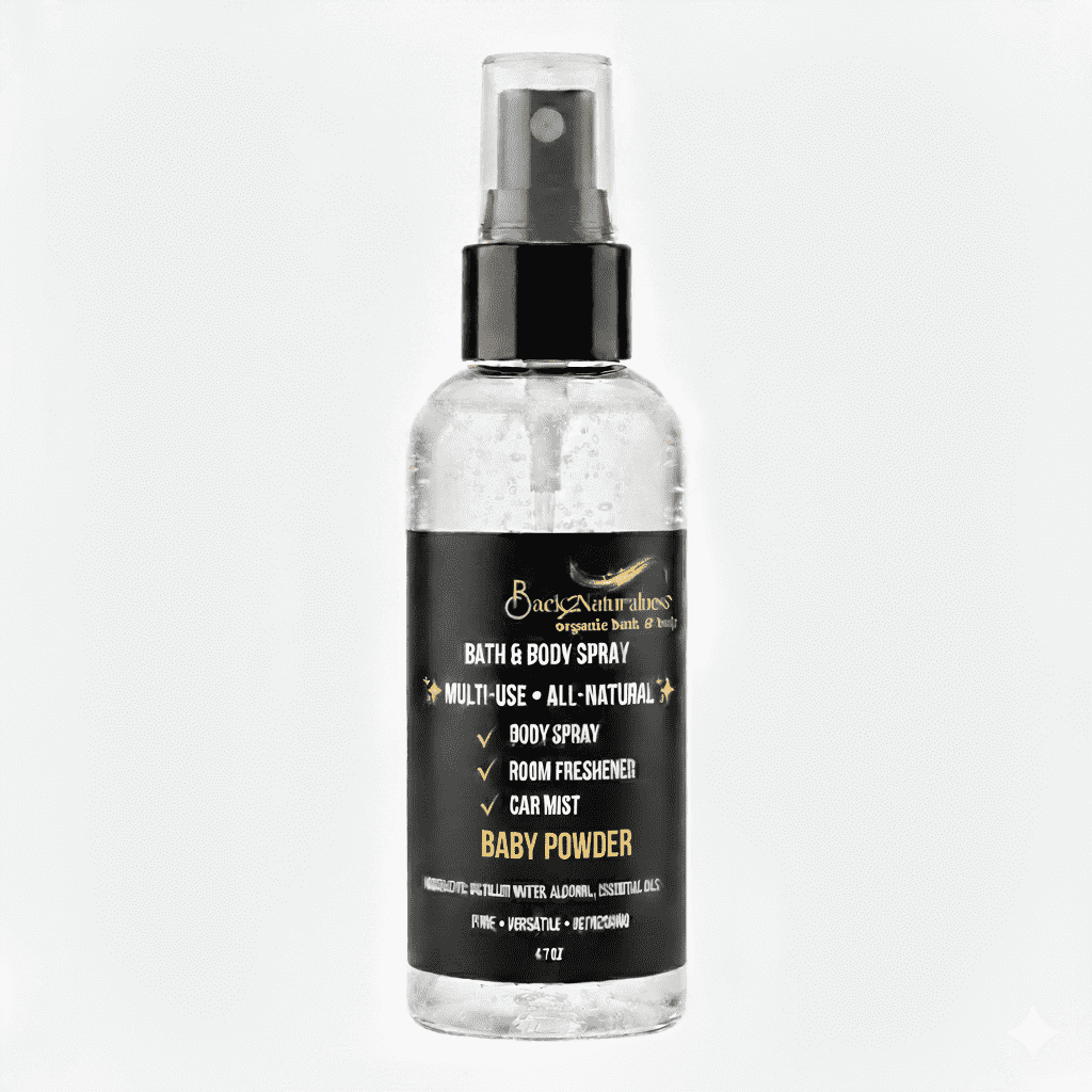 Back2Naturalness Natural Body Spray – Baby Powder Scent for Women & Men ...