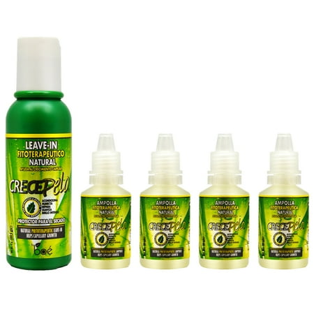 BOE Crece Pelo Leave in 4oz + Ampolla (4 Packs)