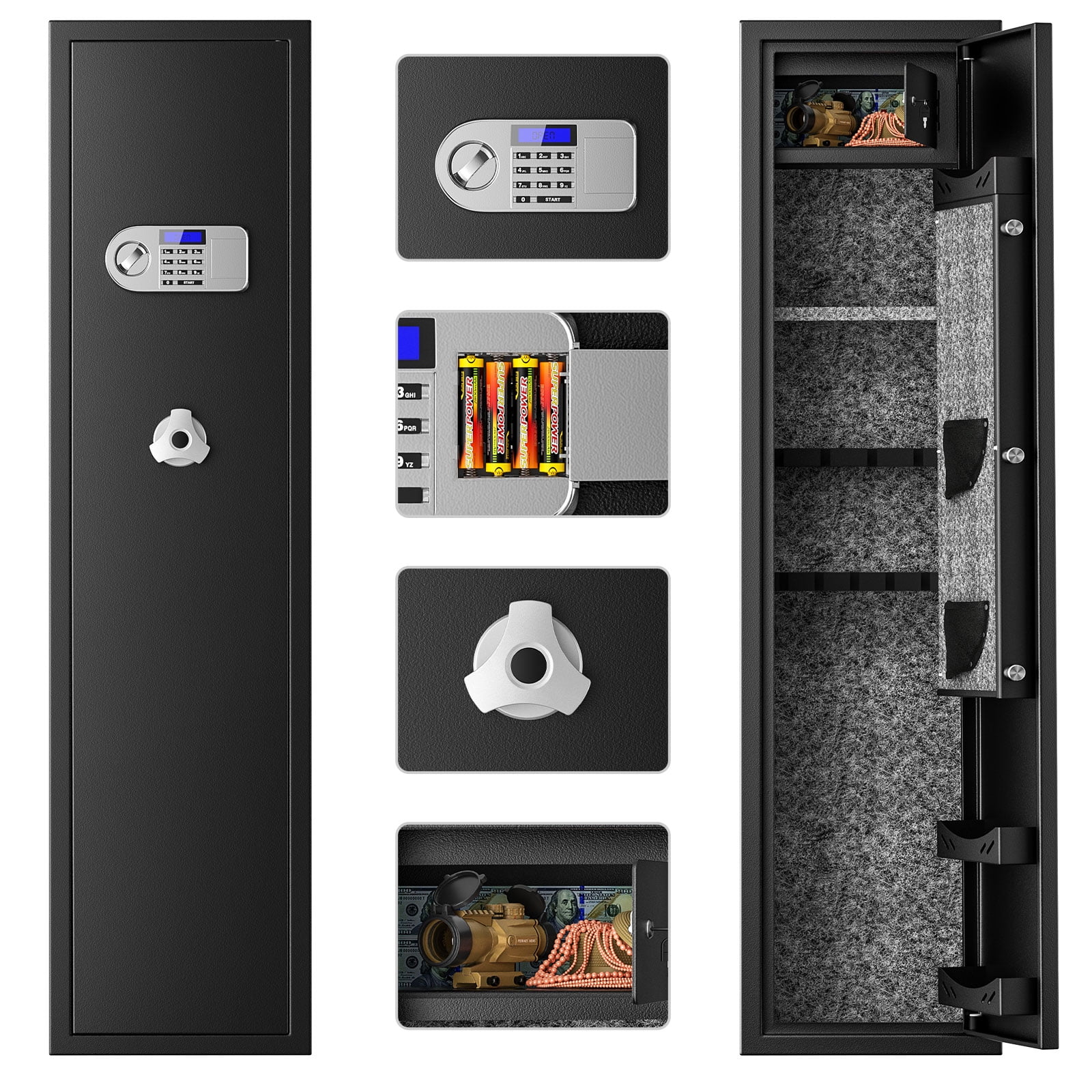 BOEASTER 6 Gun Safe for Rifle,Long Storage for Rifles