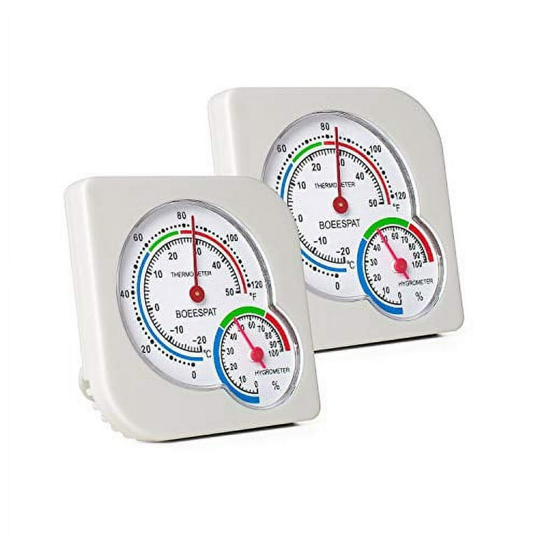 Temperature Humidity Monitor 2-Pack, Indoor Room Thermometer