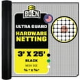 thumbnail image 1 of BOEN Plastic Mesh Hardware Netting, Tree Guard Barrier from Rabbits, Deer and Rodents, Deck Guard, Indoor or Outdoor Balcony Safety Net for pet or Child (3' x 25', Black), 1 of 7