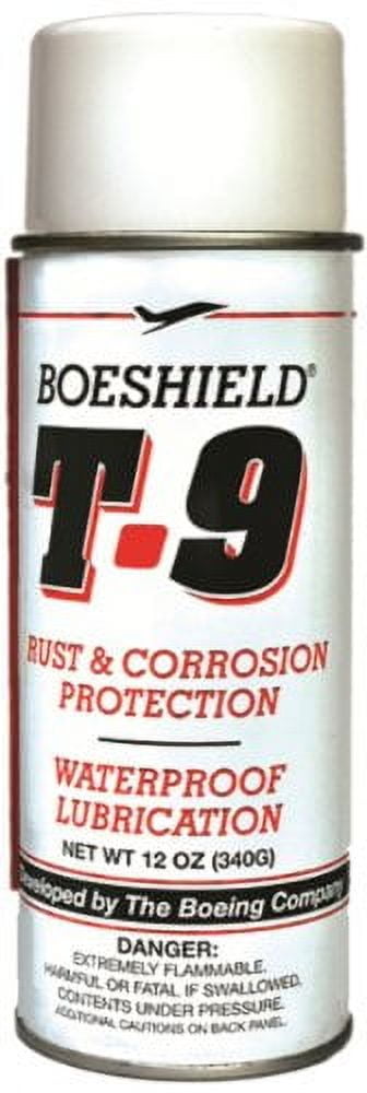 SEATTLE BIKE SUPPLY BOESHIELD T-9 Rust & Corrosion Protection/Inhibitor and Waterproof Lubrication, 12 oz.