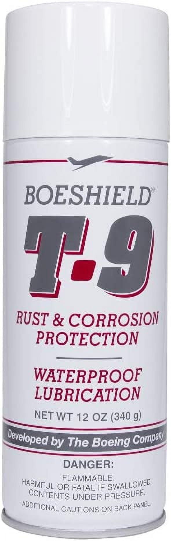 SEATTLE BIKE SUPPLY BOESHIELD T-9 Rust & Corrosion Protection/Inhibitor and Waterproof Lubrication, 12 oz.
