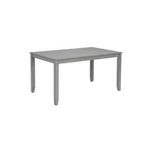 BOFANG 45.5 inch Small Dining Table for 4, Kitchen Table Gray Acacia Wood