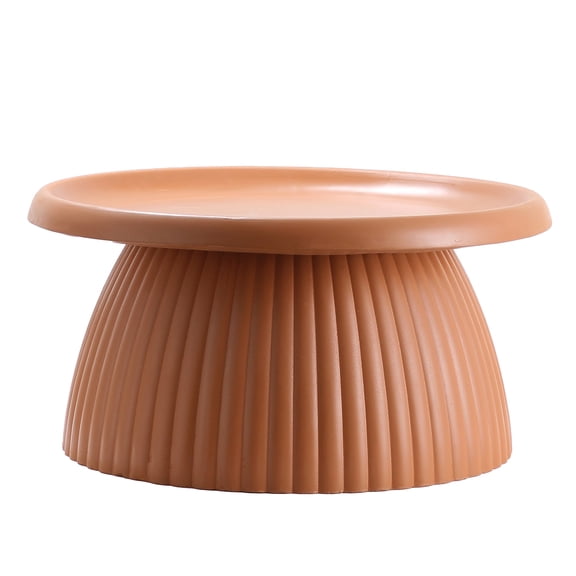BOFANG Low Profile Coffee Table, 27.5" – Tray Top for Sofa & Patio,Terracotta