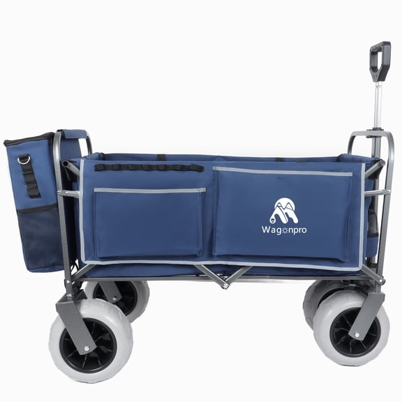 BOFANG MOLLE System Beach Wagon, 500lb Capacity, 9" Air Tire Collapsible Utility Cart