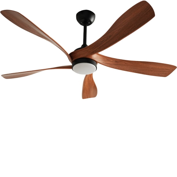 BOFANG Modern 52" Propeller Ceiling Fan with LED Light, Quiet DC Motor