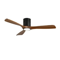 BOFANG Modern 52 in Advanced Ceiling Fan, Dimmable LED with Remote for Indoor Outdoor(Matte Black)