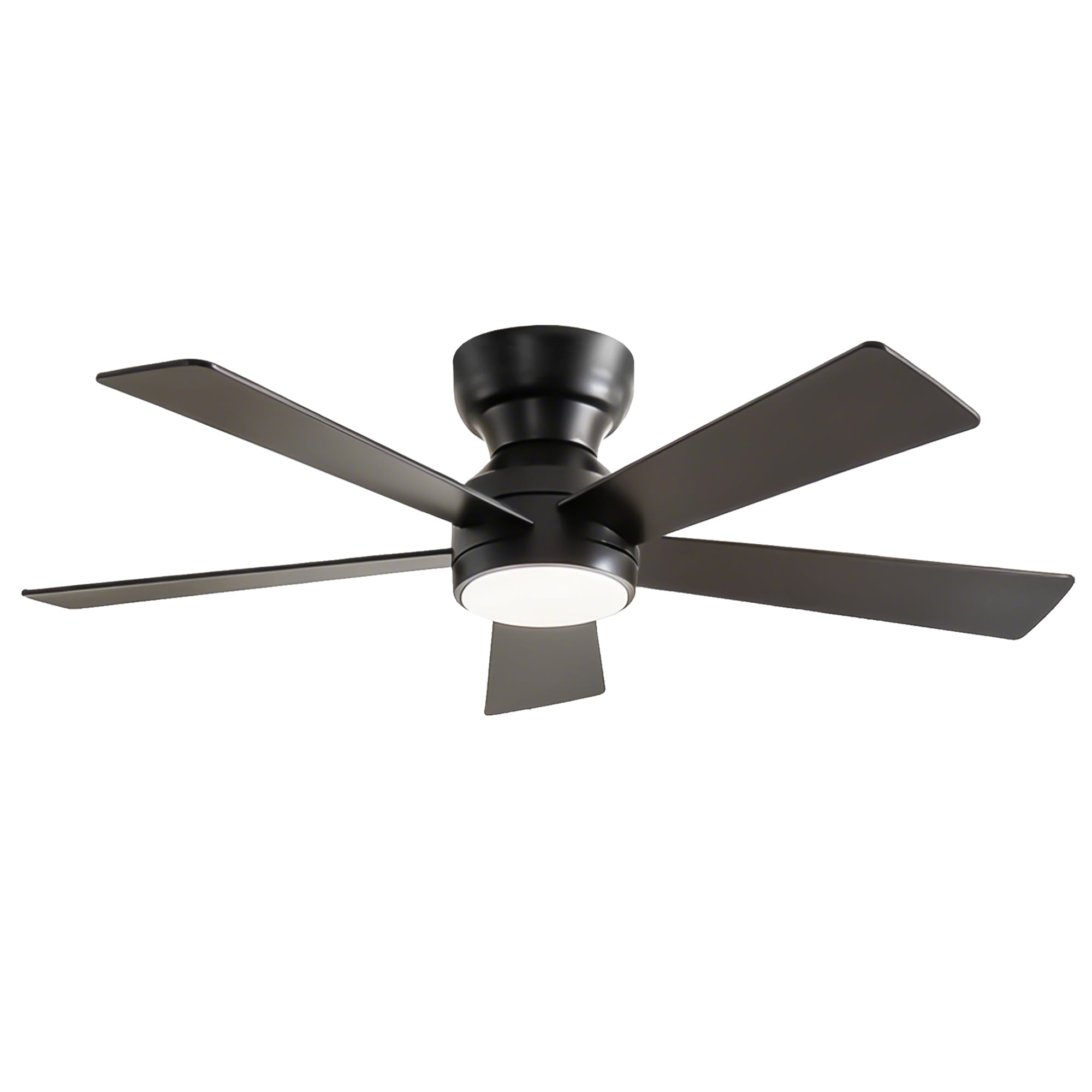 BOFANG Small Ceiling Fan with Light 46" 5-Blade for Kitchen or Office,Matte Black