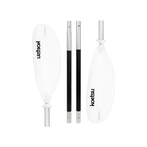 BOFEER Aluminium Alloy Stand Up Paddleboard Paddles 4-Piece Double-Head Surfpaddle Adjustable Floating Kayak Paddle for Canoe Kayaking