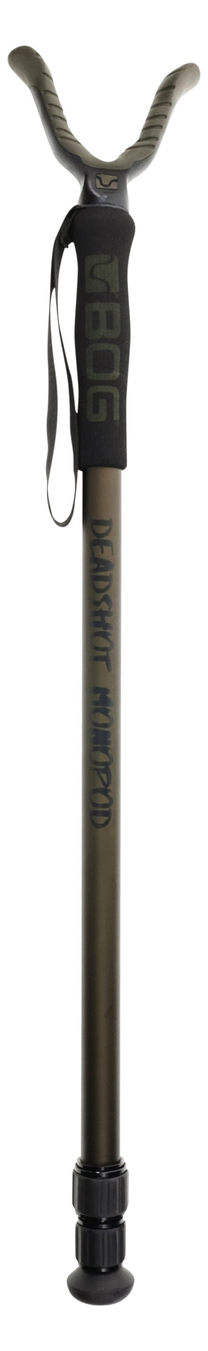 BOG Deadshot Monopod. Aluminum, Foam Grip, Rubberized Shooting Yoke, External Twist Locks.