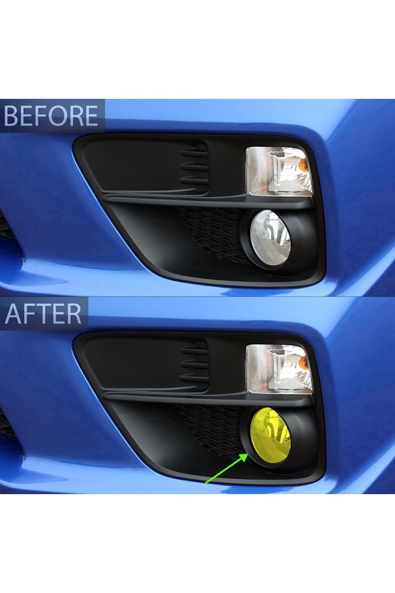 Fog Light Tint Kit Compatible with and Fits Subaru WRX / STI 2015-2021, Yellow