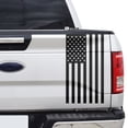 thumbnail image 1 of BOGAR TECH DESIGNS Precut American Flag Side Rear Tailgate Decal Sticker fits Most Pick Up Trucks, Matte Black, 1 of 4