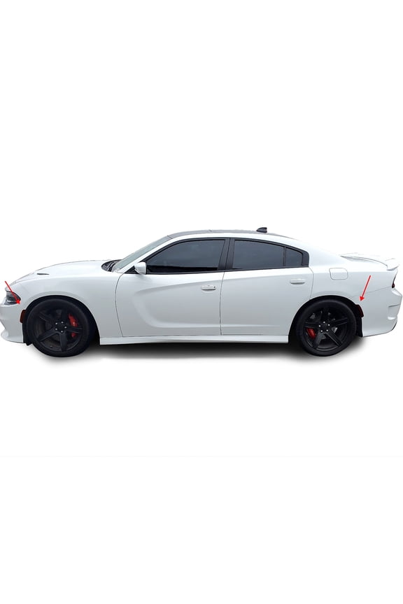 Sidemarkers Tint Kit Compatible with and Fits Dodge Charger 2015-2021, Dark Smoke