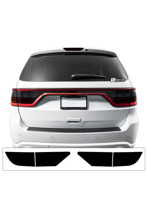Tail Light Tint Kit Compatible with and Fits Dodge Durango 2014-2021, Dark Smoke