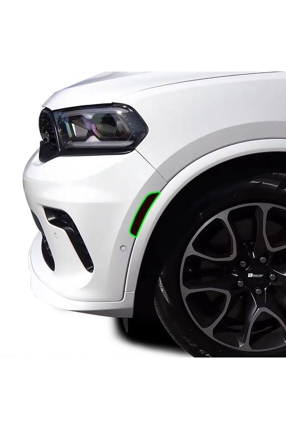 Tinted Side Markers Overlay Tint Covers Compatible with Dodge Durango 2021, Dark