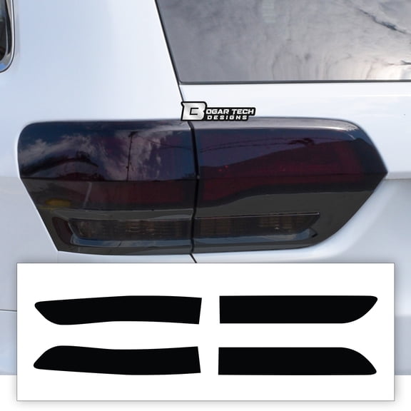 BOGAR TECH DESIGNS Tinted Taillight Reverse Rear Overlay Tint Covers Compatible with Jeep Grand Cherokee 2014-2021, Dark