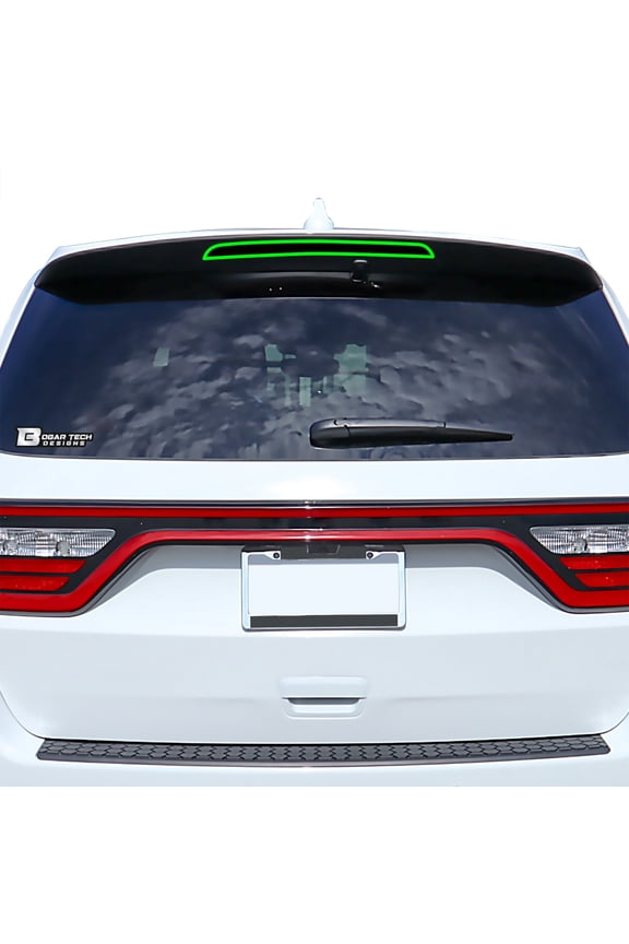 Tinted Third Brake Light Rear Overlay Tint Covers Compatible with Dodge Durango 2021, Dark