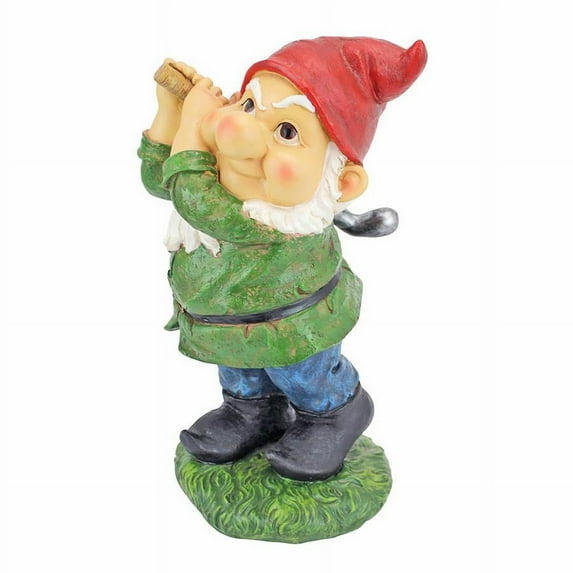 BOGEY BURT GOLFER GARDEN GNOME