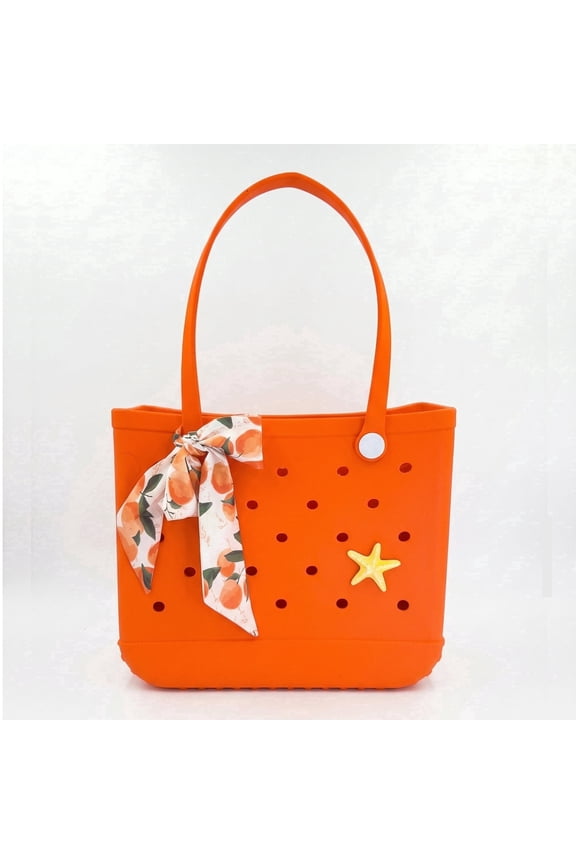 Women's EVA Tote Beach Bag, Orange