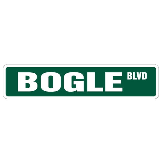 BOGLE Street Sign dog pet hybrid boxer beagle | Indoor/Outdoor | 30" Wide