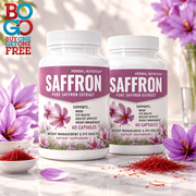 BOGO Sale - Extra Strength Saffron Extract - Two 60 Count Bottles, 88.5mg Per Serving