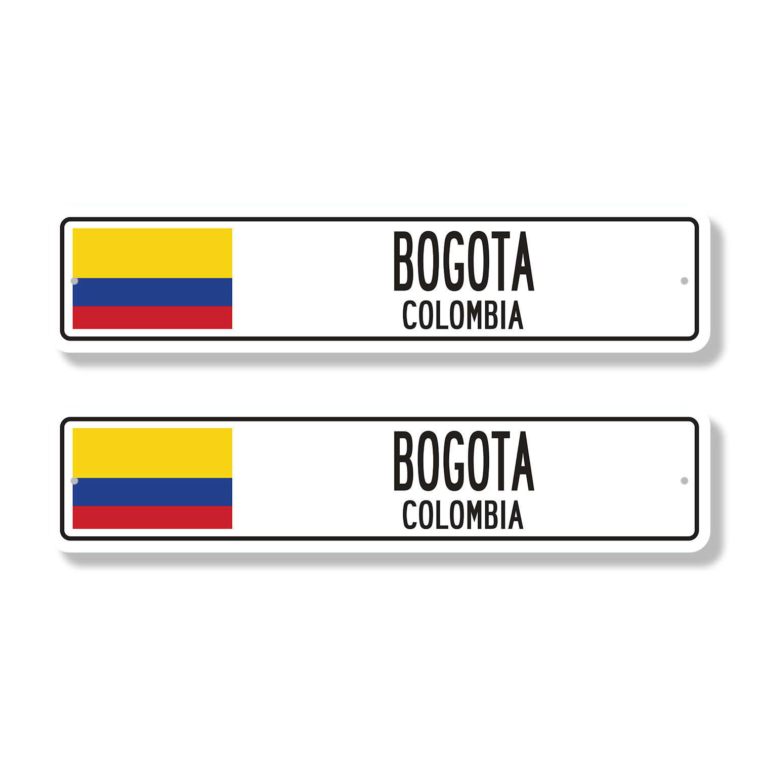 BOGOTA COLOMBIA Classic Street Sign (2 Pack) Colombian flag city ...