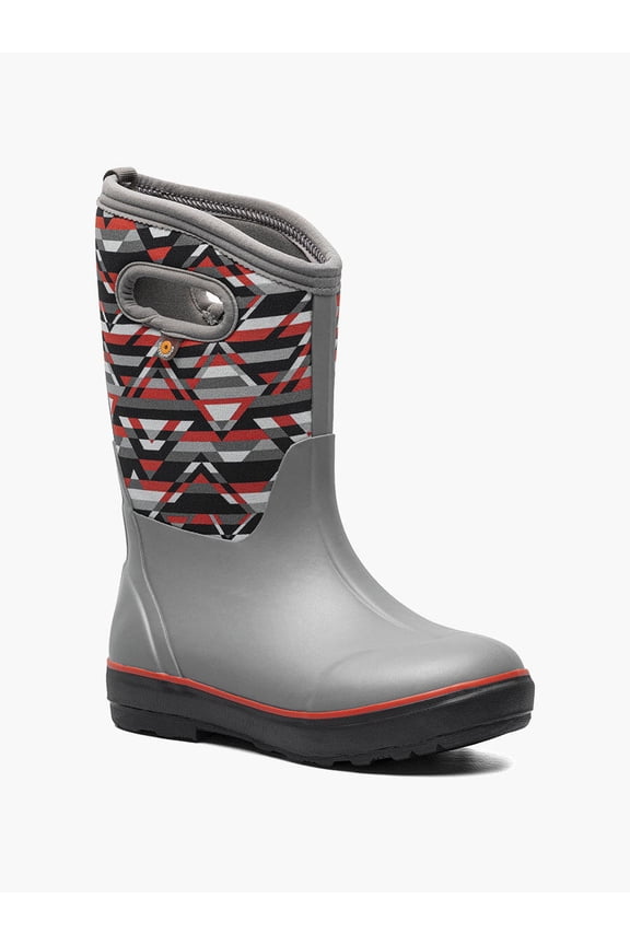 Kids' Classic II Mountain Geo Insulated Rain Boots Gray Multi - 72883-062