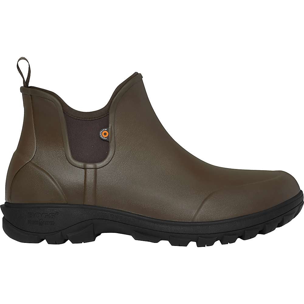 BOGS Men s Sauvie Slip On Insulated Waterproof Rain Boot Brown Multi 72208 249 Walmart