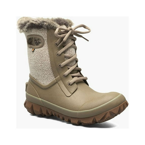 BOGS Women's Arcata Cozy Chevron Winter Boots Taupe - 72844-260