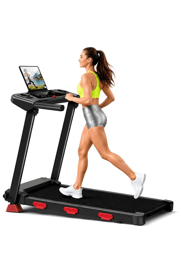 Foldable Treadmill for Home, 15% Incline 3.0HP Quiet Motor, 400LBS Weight Capacity Treadmill for Apartment & Office