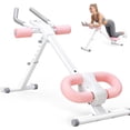 thumbnail image 1 of BOGYKIK Adjustable Ab Machine for Home Gym, Foldable Ab Trainer with 2 Incline Levels, 5 Height Adjustments, LCD Display, Knee & Elbow Protection, 440 lbs Capacity, 1 of 5