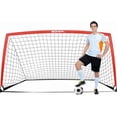 thumbnail image 1 of BOHEN 9x5ft Portable Soccer Goal for Kids Backyard with Carry Bag - Easy Folding Lightweight Fun Outdoor Indoor for Teen Youth Adult (Red,1 pack), 1 of 8