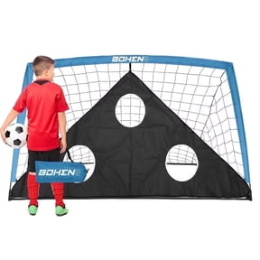 BOHEN Kids Foldable Soccer Goal, Yellow, 6x4 ft